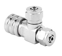 Aquarium System CO2 Regulator Needle Valve Bubble Counter Fish Tank Accessory for Aquarium Enthusiasts (Double-head fine-tuning valve (takeover))