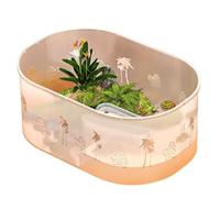 Aquarium Tank Turtle tank with sun drying platform feeding for household use(Large)