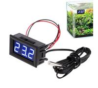 Aquarium Temperature Gauge, Reptile Terrarium Temperature Meter, Use Water & Habitat Thermometer, Accurate Sensor Gauge with Clear Easy Read Display, Fish Tank Thermometer for Home Pet Keeping