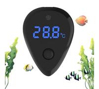 Aquarium Temperature Monitor - Led Display, Touch Control | Accurate Meter Device Usage Features Tank Pet Aquatic Turtle Measurement Sensor Screen Reading Public Store Exhibit Compact Digital Water