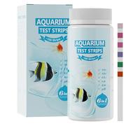 Aquarium Test Strips - 6-in-1 Aquarium Water Quality Testing Kit H KH And Value Monitoring | 100 Strips For Freshwater Saltwater Fish Tanks Ponds Pools, Quick Accurate Results