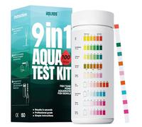 Aquarium Test Strips - 9-in-1 Aquarium Water Test Kit: 100 Strips Fish Tank Testing Kit for Freshwater, Saltwater, Pond, Fast & Accurate Nitrite, pH, Hardness, & More,Lead Water Test Kit