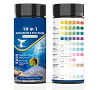 Aquarium Test Strips Freshwater - 10-in-1 Reef Tank Testing - Fish Tank Water Quality Testing Kit | for Keepers Hobbyists Aquarists Professionals Home Office Study Living Room School Backyard