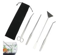 Aquarium Tools, Long Stainless Steel Anti-Rust Scissors - Scraper Tool for Aquatic and Algae | for the Cutting, Maintenance and Detail of Freshwater and Water Aquariums