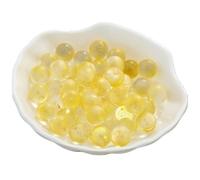 Aquarium Toys Bouncing Ball Machine Beads Luminous Glass Ball DIY Handmade Materials Glass Marbles Pinball Machine(Yellow)