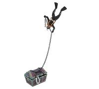 Aquarium Treasure Box, Treasure Diver Action Figure Decoration Fish Box Accessories Aquarium Decorations Ornament for Home Fish Arts Crafts Decorating