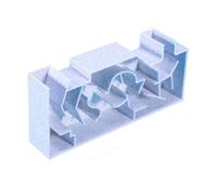 Aquarium Tunnel - Shrimp Hiding Place,Fish Tank Accessories, Maze Underground Cave for Hiding Wall Corner Enrichment