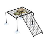 Aquarium Turtle - Adjustable Floating Sun Island with Strong Suction Holders, Non-Slip Resting Station for Reptiles and Amphibians, Aquarium Habitat Accessories for Private and