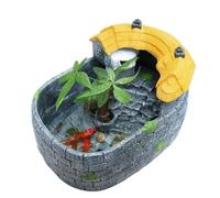 Aquarium Turtle Tank Turtle Villa Home with Climbing Alien Feeding Tank