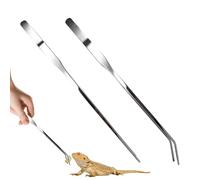 Aquarium Tweezers - Feeding Manipulation Instrument, Stainless Steel Prey Transfer Picker, Secure Hold Maintenance Device | Turtle Axolotl Bearded Dragon Leopard Habitat Care Item For Owners