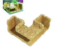 Aquarium Underground Cave,Resin Animal Resting Habitat,Fish Tank Tunnel Cave Accessories | for Tank Breeding Hiding Stuff Water Indoor Outdoor