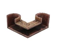 Aquarium Underground Cave - Two Hole Underground Tunnel Cave | Wood Grain Aquatic Shelters for Saltwater Freshwater Corner Tanks Home Bedroom Restaurant Living Room and Others