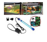 Aquarium UV light Sterilizer Water Clarifier UV Light Clean Green Algae Pet Dog House Bacteria-Killer UV Sterilizer Lamp for Sump Filter Tank Pond Swim Pool Home Sterilization (7W 10inch in length)