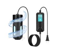 Aquarium UV Light with Timer 360Protective Shield Clean Light for Green Water Algae Clean Algae Control Lamp EU Plug 3W