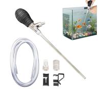 Aquarium Vacuum Cleaner - Compact Aquarium Cleaning System, Flexible Suction Gravel Remover | Multifunctional Water Change Tool for Easy Maintenance, Adults, Women, Families, Friends, Hobby