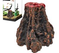 Aquarium Volcano Ornament Kit - Fish Tank Decoration | Resin Volcanic Decor | Fish TankAquascape | Realistic Fish Tank Volcano | Lovely Tank Accessories For Aquarium Decoration