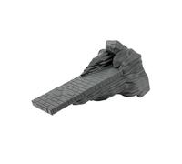 Aquarium Wall Platform Decor, Suction Cup Rock Ornament with Plastics Body and 3 Cup Mounting Design, 16 X 9 X 8 Cm for Display Layouts Aquarium Cliff Decor Rock Platform Suction Ornament Wall Accent
