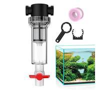 Aquarium Waste Bin - 27 x 8.9 cm Clear Water Separator PC + Nylon Waste Filter for Aquariums | Efficient Pond Filter for Freshwater and Saltwater, Fountains, Tank Cleaning and Waste Removal