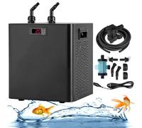 Aquarium Water Chiller for Fish Tanks, Hydroponics, and Coral Reefs with Powerful Circulation, Constant Temperature Control, and Low Noise Operation