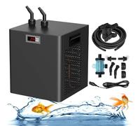 Aquarium Water Chiller for Fish Tanks, Hydroponics, and Coral Reefs with Powerful Circulation, Constant Temperature Control, and Low Noise Operation