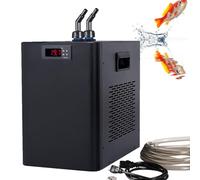 Aquarium Water Chiller for Hydroponic Systems, Intelligent Constant Temperature Control, Compatible with Fresh and Saltwater Tanks, Includes Pump and Hose