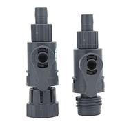 Aquarium Water Control Connector Double Valve, Fish Tank Hose Quick Release Valve, Leakage Proof Anti Burst Pp Valve with Accurate Thread for Filter System (3/8in)