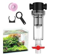 Aquarium Water Filter - Front Pipeline Collector, Aquarium Pond Filtration | Automatic Aquarium Waste Collection Device Water Flow Separation Filter for Pond Drainage System