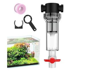 Aquarium Water Filter - Front Pipeline Collector, Aquarium Pond Filtration | Automatic Aquarium Waste Collection Device Water Flow Separation Filter for Pond Drainage System