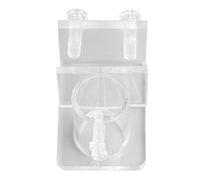 Aquarium Water Pipe Clamp | High Transparency Acrylic Clip for Lily Pipes | Secure Fish Tank Pipe Holder/Glass/Stainless Steel | Hot Bending Design, Space Saver (Single Hole 20mm/0.79in Inner