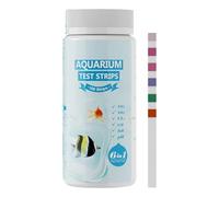 Aquarium Water Test Strips - 100 Pieces, Pool Quality Testing Strips | 6-in-1 Accurate Monitoring Kit, Professional Grade Liquid Analysis Dip Paper For Freshwater Saltwater Pond Hot Tub