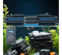Aquarium Wave Maker, Adjustable Cross Flow Pump for Freshwater Marine Reef Aquariums, Enhances Water Circulation