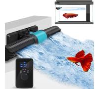 Aquarium Wave Maker, Magnetic Aquarium Wave Maker, 4 Gears Adjustment Fish Tank Cross Flow Circulation Pump, 5 Wave-Making Modes, LED Display Controller, for Freshwater, Marine Reef Aquariums(25W)
