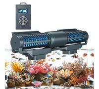 Aquarium Wave Maker, Magnetic Cross Flow Wave Maker with 5 Modes and LCD Display for Freshwater and Marine Reef Aquariums (55W)