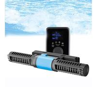 Aquarium Wave Maker - Magnetic DC 24V Power Head with LED Display Controller & 4-Level Adjustment, Cross Flow Pump for Fresh Water