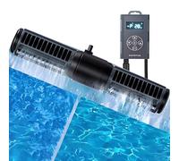 Aquarium Wave Maker Pump with Levels of Adjustment, Cross Flow Design & LED Display Controller for Freshwater and Marine Aquariums,