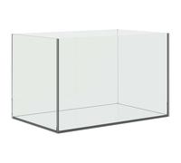 vidaXL Aquarium with Storage Transparent 40 x 25 x 25 cm Glass, A Rectangular, Modern, Durable Design for Home or Office, for Functional Spaces, Strong Structure, Easy to Maintain