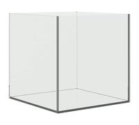 Aquarium with Storage Transparent Glass Rectangular Fish Tank Habitat vidaXL