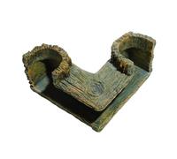 Aquariums Decorative Resin Tunnel Landscape Ornament Fishtanks Shelter Cave For Bettas Fish And Shrimp Corner Hideouts Aquariums Hideouts Cave Decors For Fish