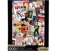 Aquarius 1000pc Jigsaw Puzzle - Elvis Presley Movie Poster Collage