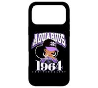 Aquarius 1964 Zodiac Queens Afro Astrology Birthday Case for iPhone 17 Pro Max