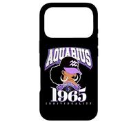 Aquarius 1965 Zodiac Queens Afro Astrology Birthday Case for iPhone 17 Pro
