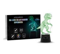 AQUARIUS LED 3D Colour Changing Hologram Night Light and Desk Lamp with Bluetooth Speaker - Dinosaur