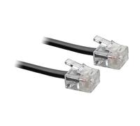 5M 5 Metre Long ADSL Internet Broadband DSL RJ11 to RJ11 Cable Lead - Black