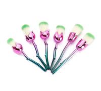 AQUARIUS Women's Beauty & the Beast-Inspired Rose 'Makeup Brushes' in Blue Aquarius Blue