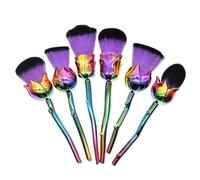 AQUARIUS Women's Beauty & the Beast-Inspired Rose 'Makeup Brushes' in Purple Aquarius Purple