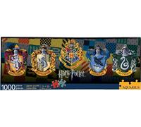 AQUARIUS 73029 Harry Potter-Crests 1000 Piece Slim Jigsaw Puzzle, Multi-Colored