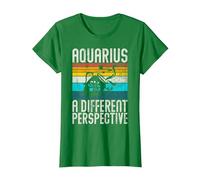 Aquarius a Different Perspective Aquarius T-Shirt, Women, Kelly Green, X-Large