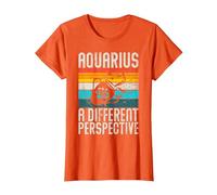 Aquarius a Different Perspective Aquarius T-Shirt, Women, Orange, 3X-Large