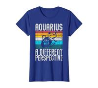 Aquarius a Different Perspective Aquarius T-Shirt, Women, Royal Blue, Small