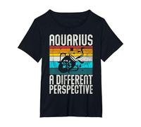 Aquarius a Different Perspective Aquarius T-Shirt, Women's Plus, Black, 6X